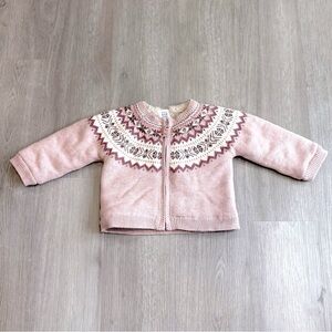 NWOT Baby Gap Zip Up Sweater- Size 18M